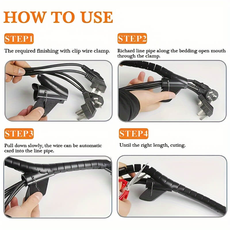 Adjustable Cord Organizer Tube