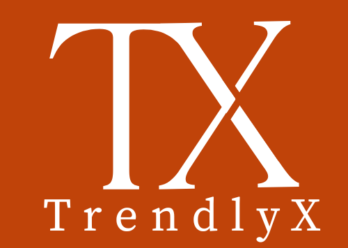 White 'TX' logo on an orange background with 'TrendlyX' text below.